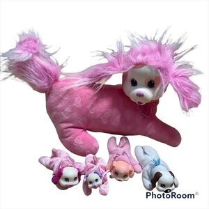 Puppy Surprise Plush Dog W/ 4 Babies Barking Stuffed Animal Puppies